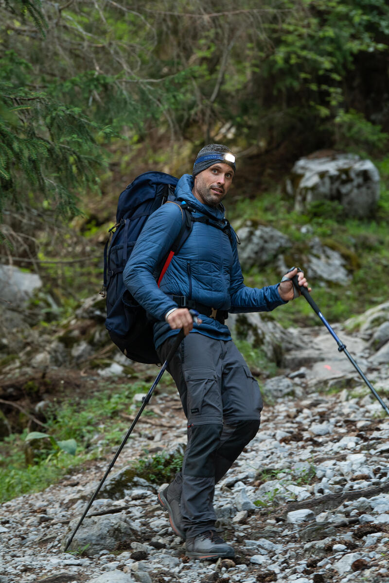 1 Wanderstock Trekking präzise Schnellverstellung Bergwandern - MT500 blau