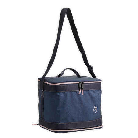 Vanity Horse Riding Grooming Bag - Navy/Pink