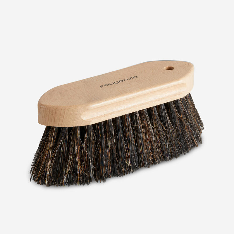 Brosse douce grand modèle équitation SCHOOLING bleu éléctrique - DECATHLON  El Djazair