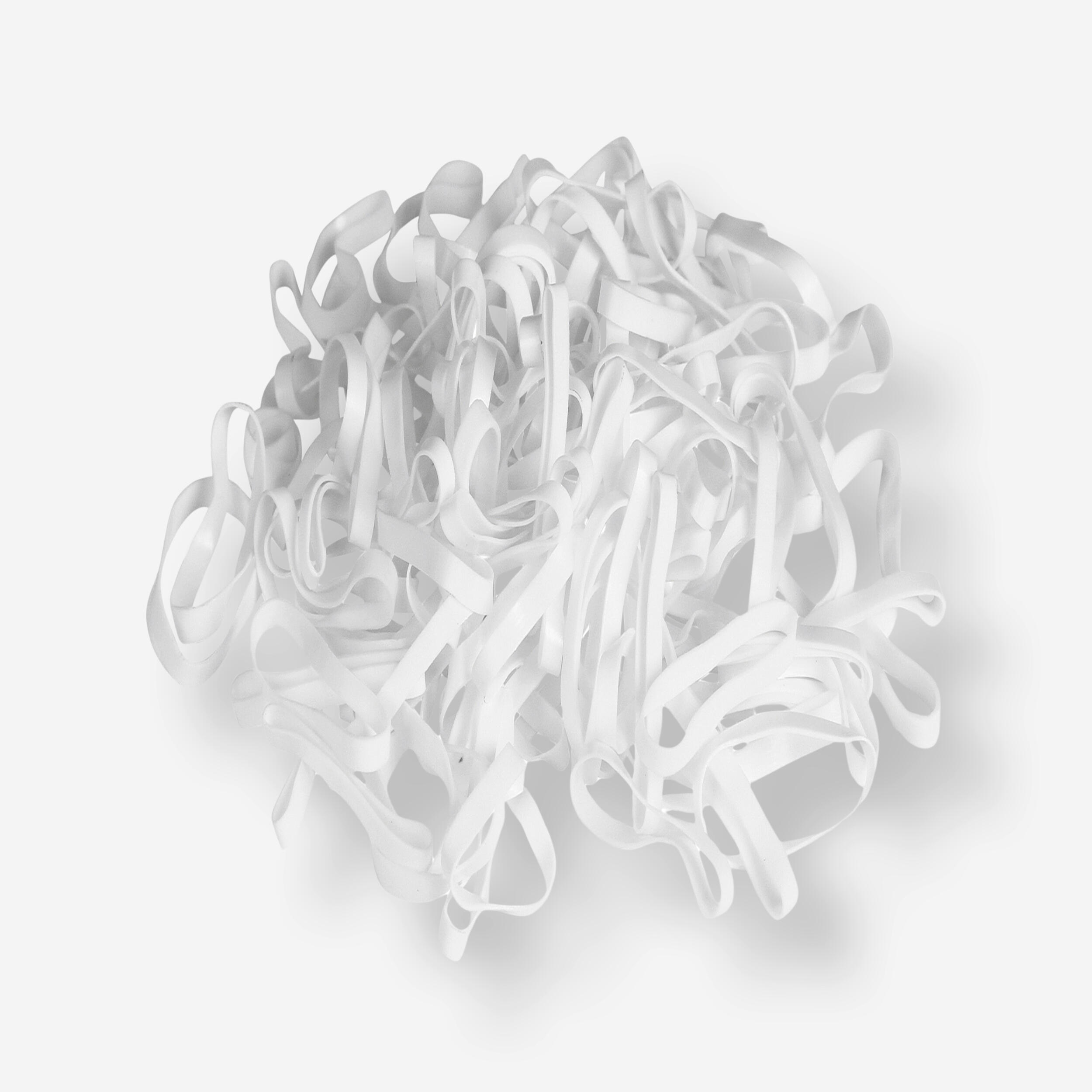 Silicone Elastics - White 1/1