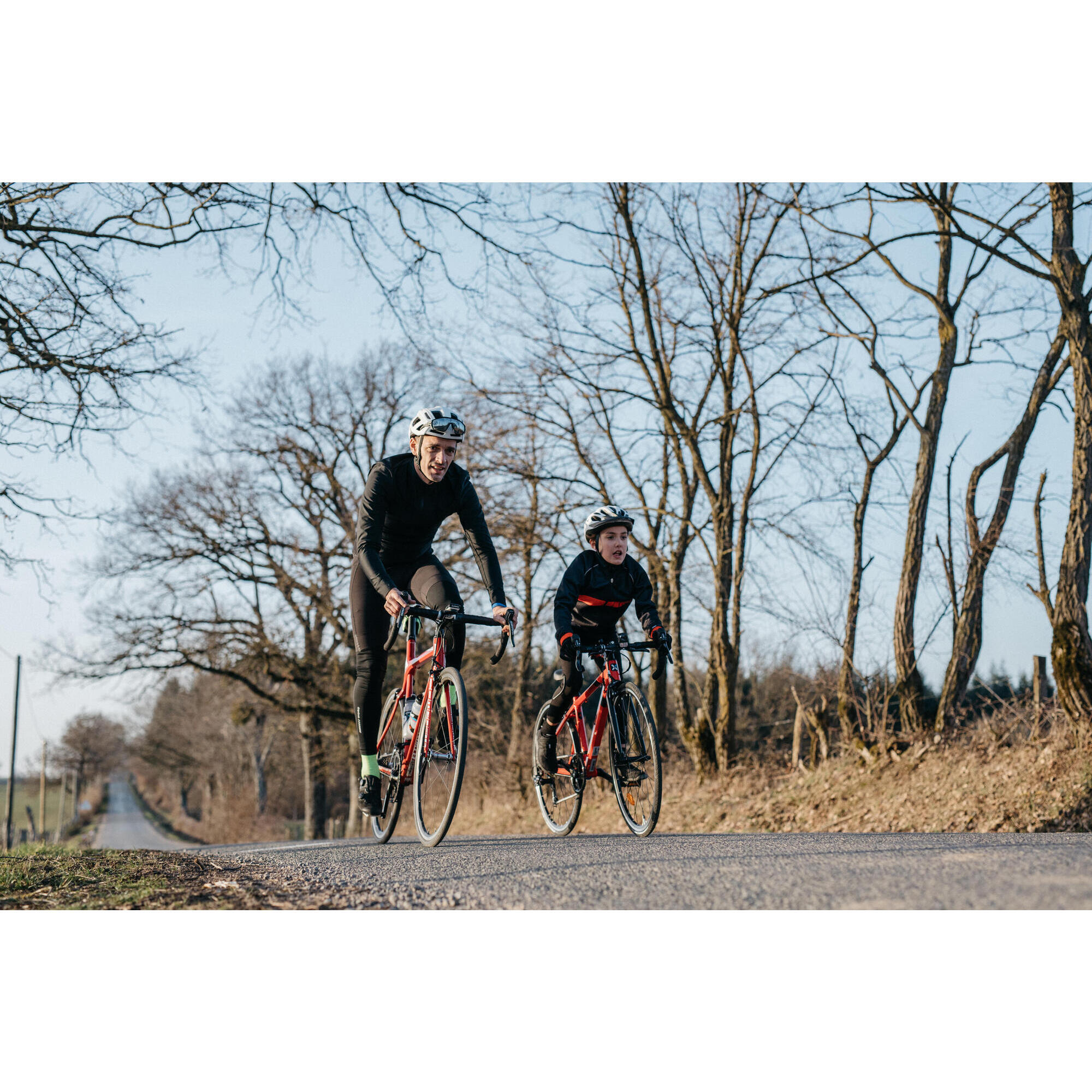 BICICLETTA DA CORSA PER BAMBINI 26" STRADA 100 ROSSO 9-12 ANNI