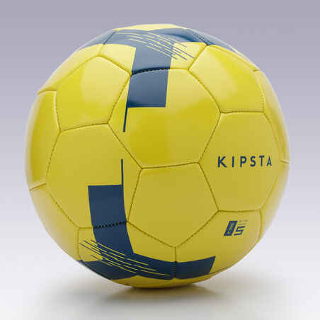Ballon de football F100 taille 5 (> 12 ans) jaune