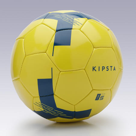 Balón de fútbol F100 talla 5 (> 12 años) amarillo