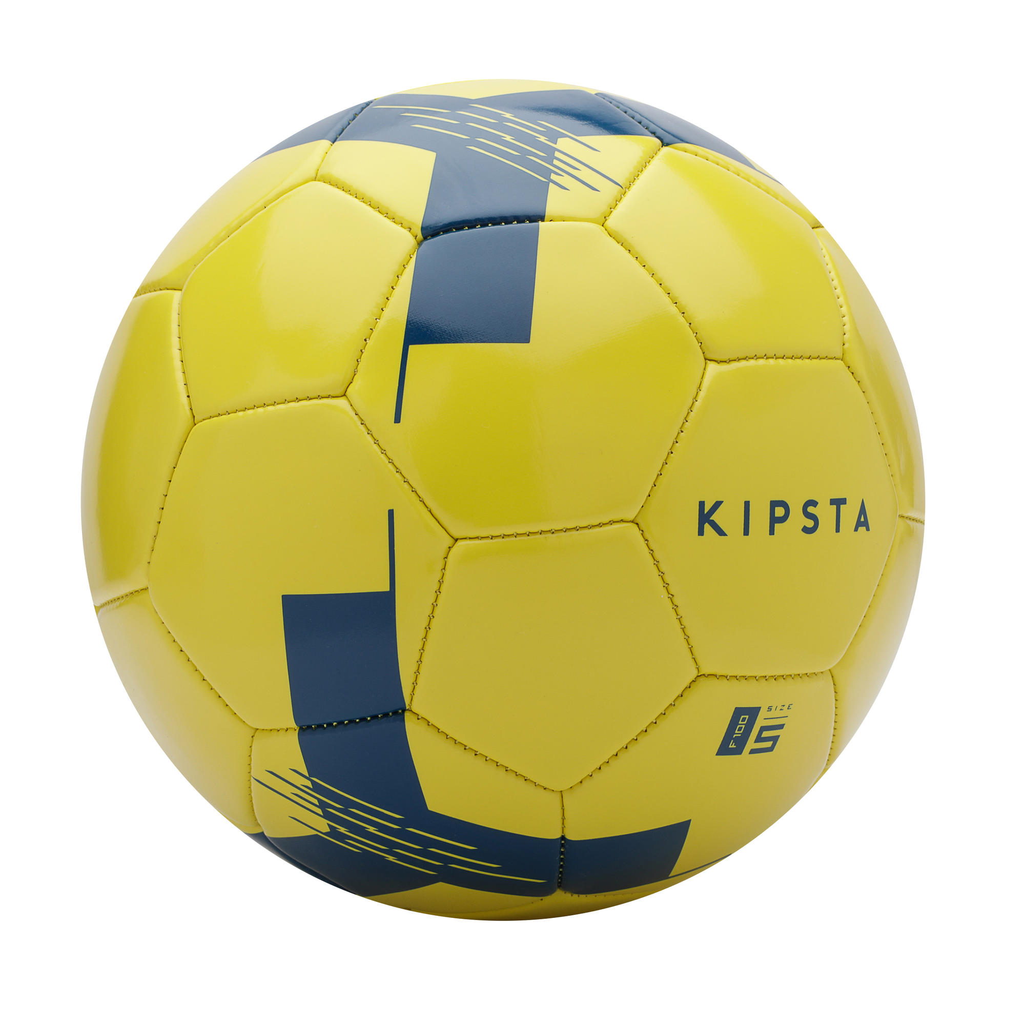Ballon de football F100 taille 5 (> 12 ans) jaune | Kipsta ...