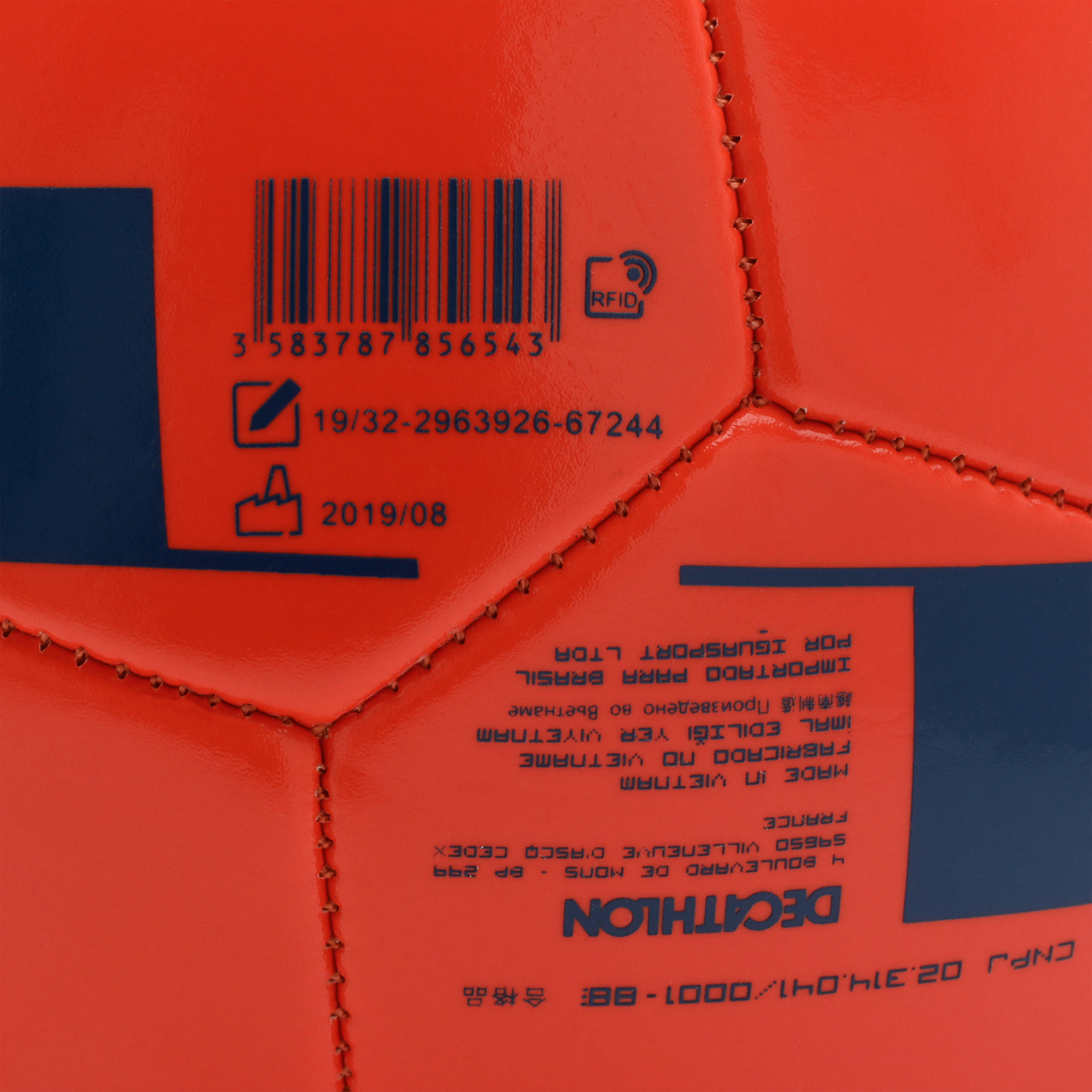 Football Ball Training Size 4 Age 8-12 years F100 Red