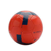 Ballon de football F100 taille 4 (enfants de 8 à 12 ans) rouge