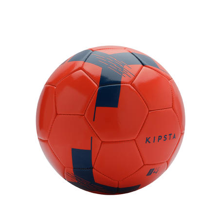 Balón de fútbol F100 talla 4 (de 8 a 12 años) rojo