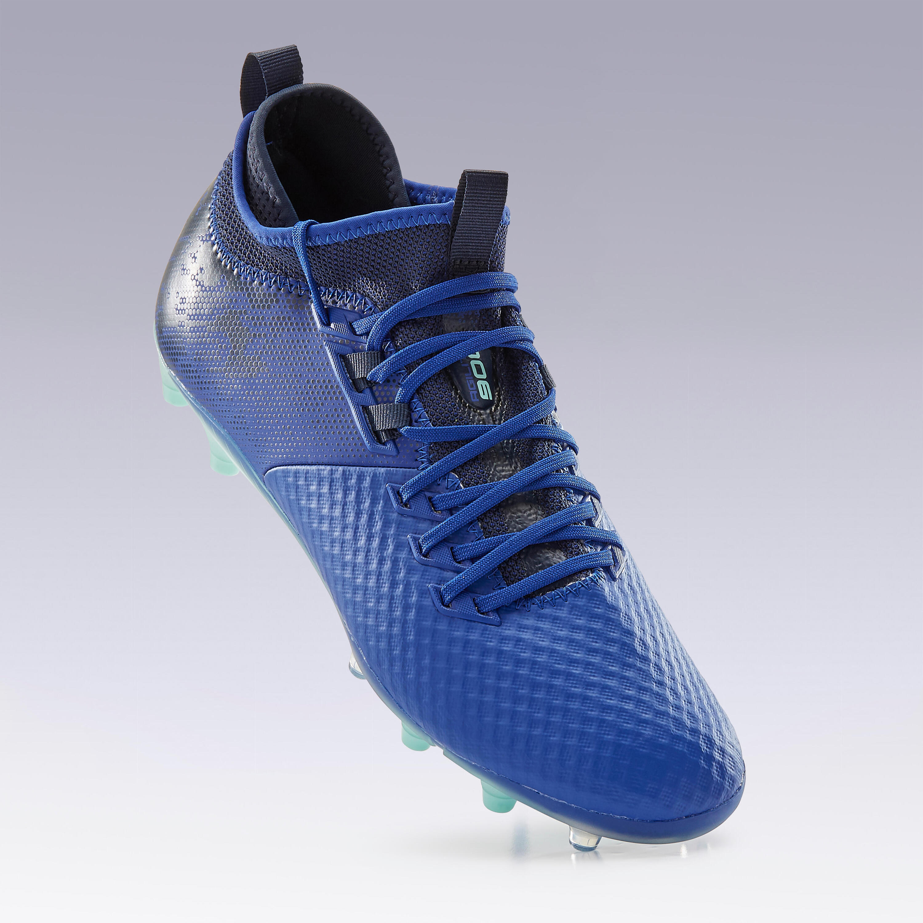 Adult Firm Ground Football Boots Agility 900 Mesh MiD - Blue 6/13