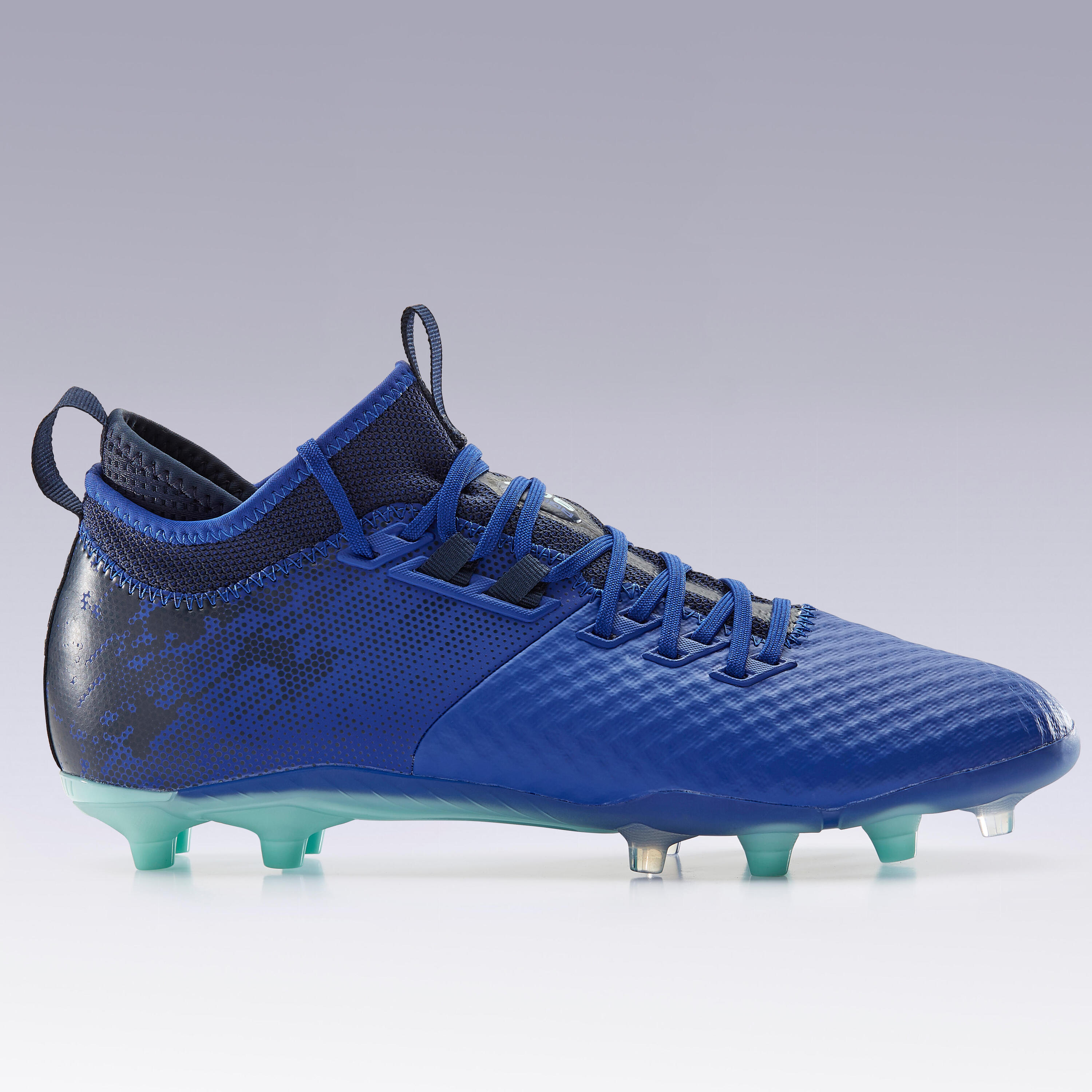 Adult Firm Ground Football Boots Agility 900 Mesh MiD - Blue 2/13