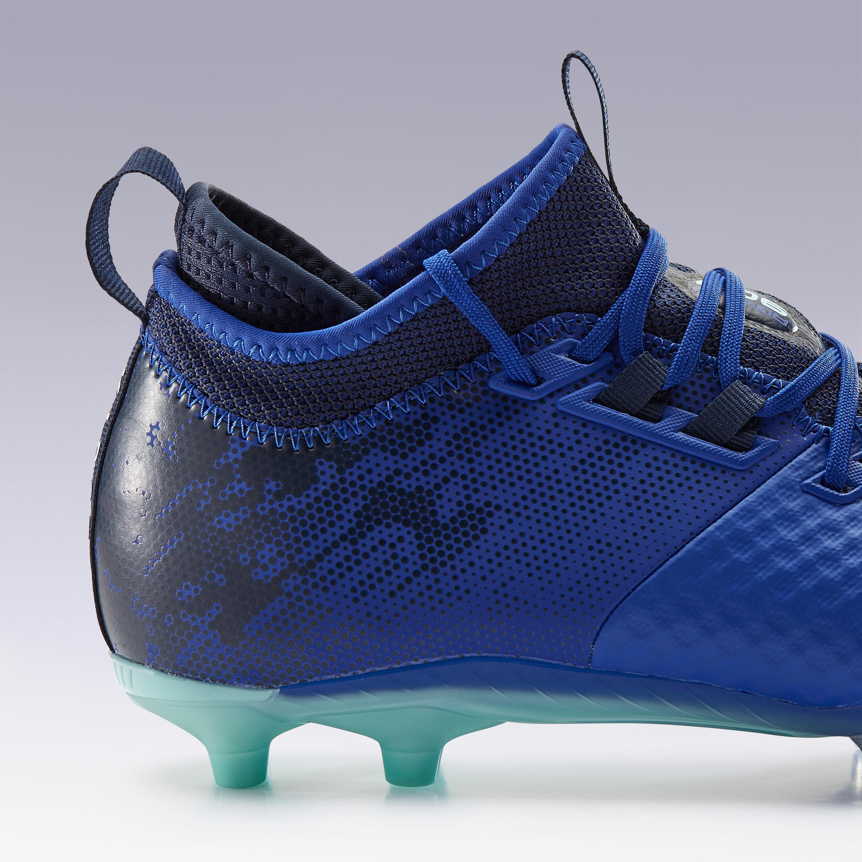 Adult Firm Ground Football Boots Agility 900 Mesh MiD - Blue 12/13