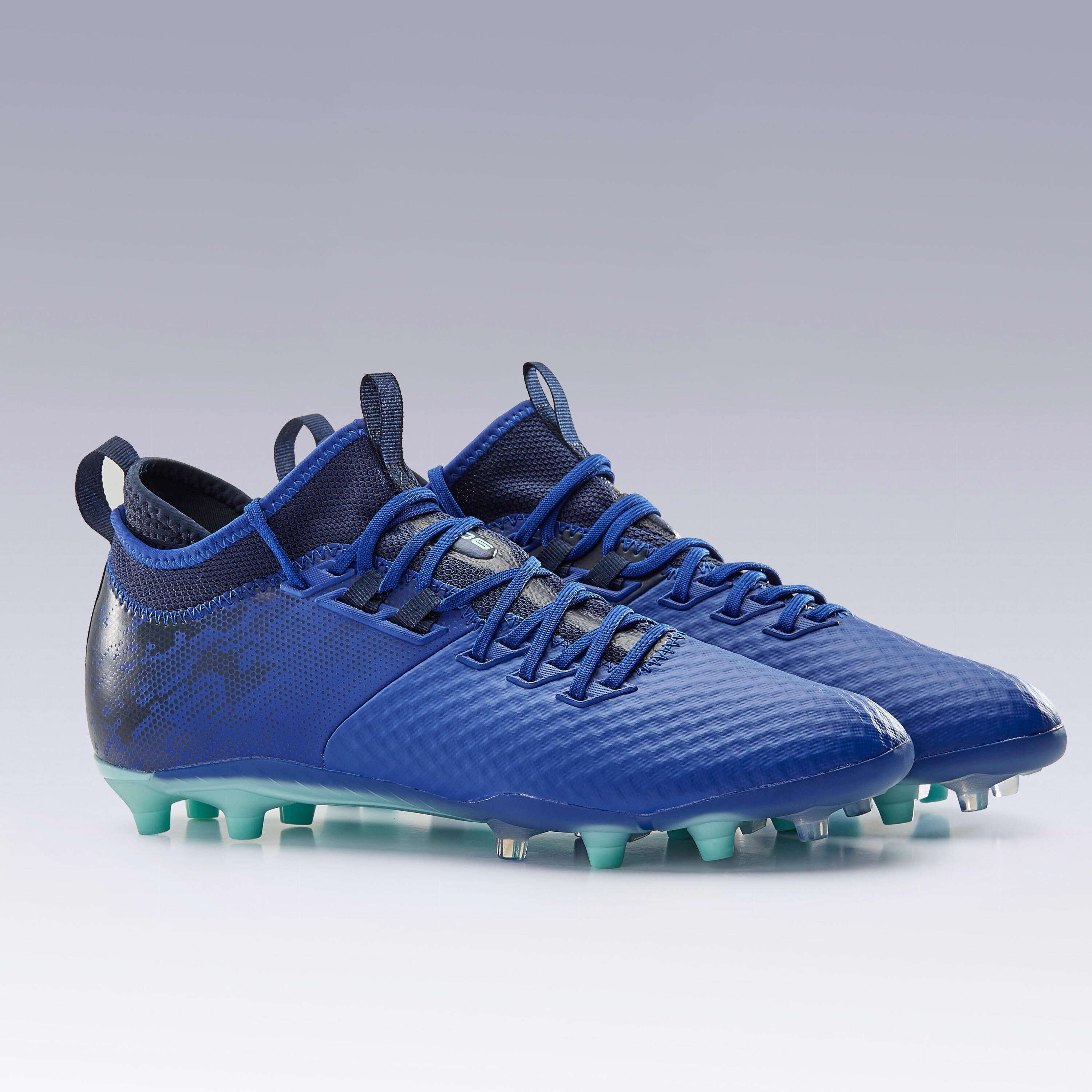 Adult Firm Ground Football Boots Agility 900 Mesh MiD - Blue 11/13