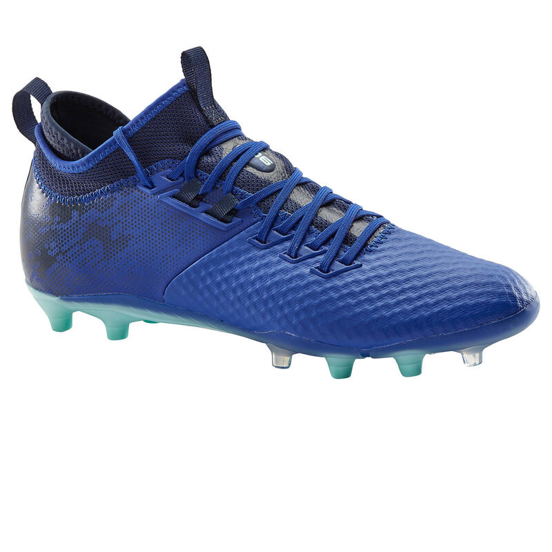 Adult Firm Ground Football Boots Agility 900 Mesh MiD - Blue
