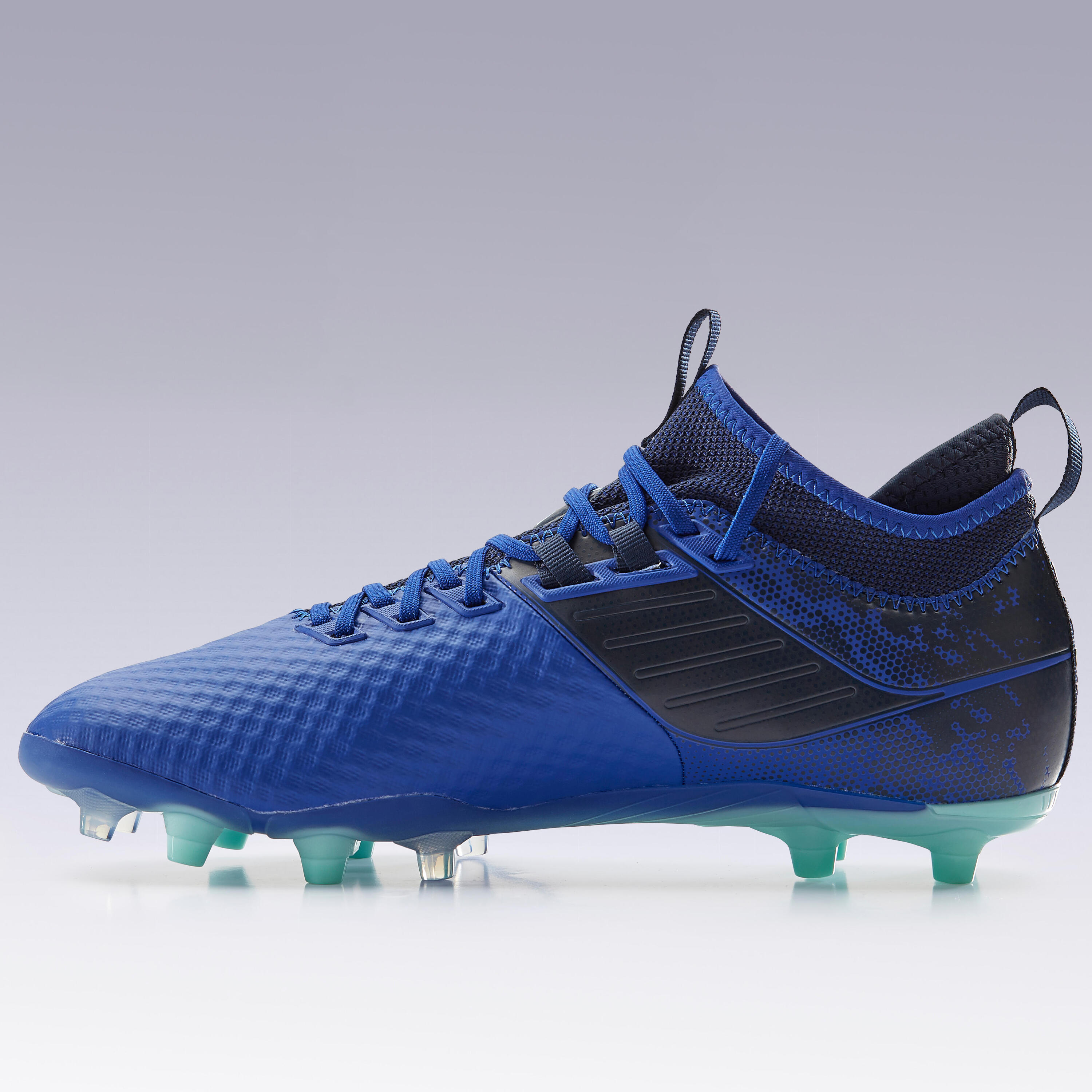 Adult Firm Ground Football Boots Agility 900 Mesh MiD - Blue 4/13