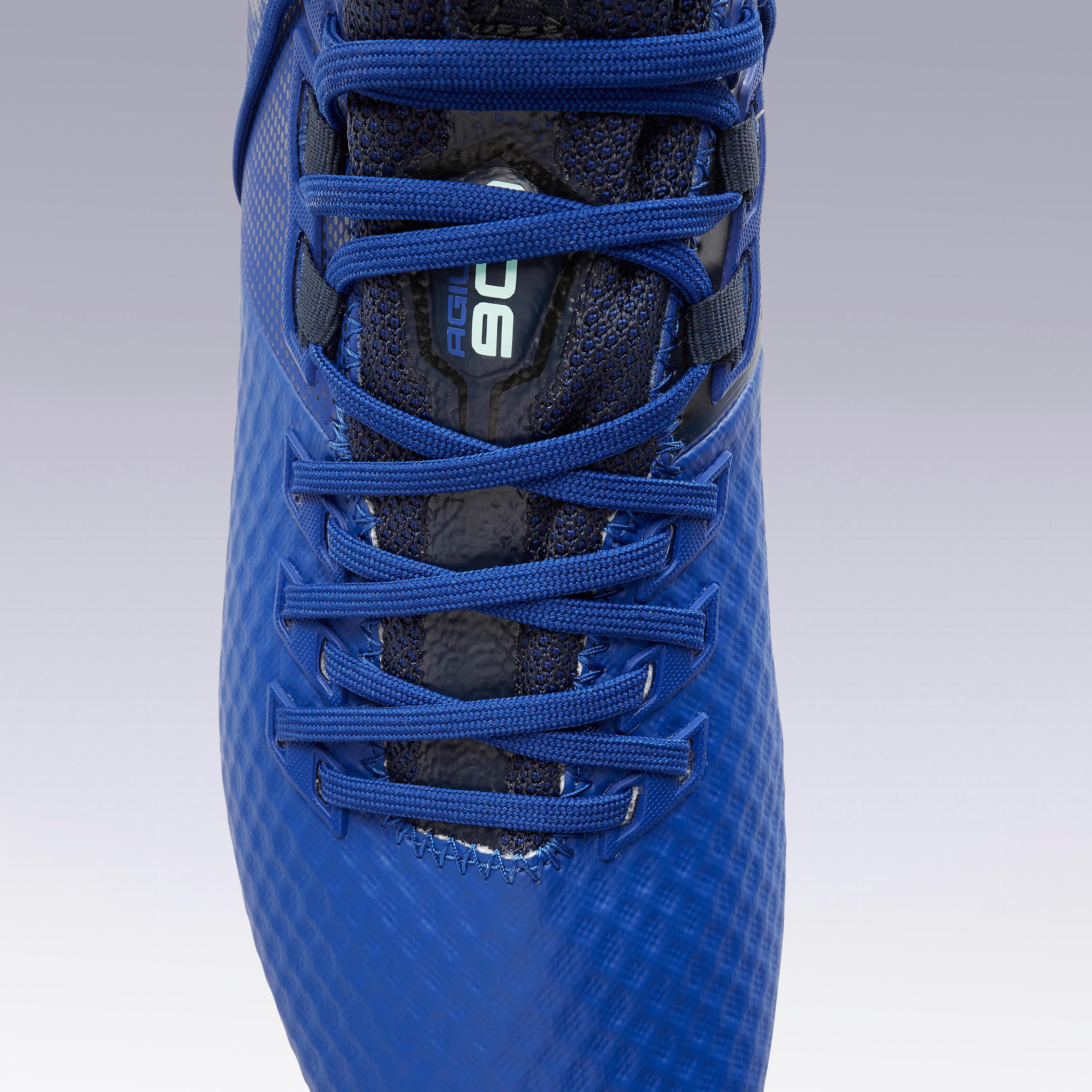 Adult Firm Ground Football Boots Agility 900 Mesh MiD - Blue 10/13