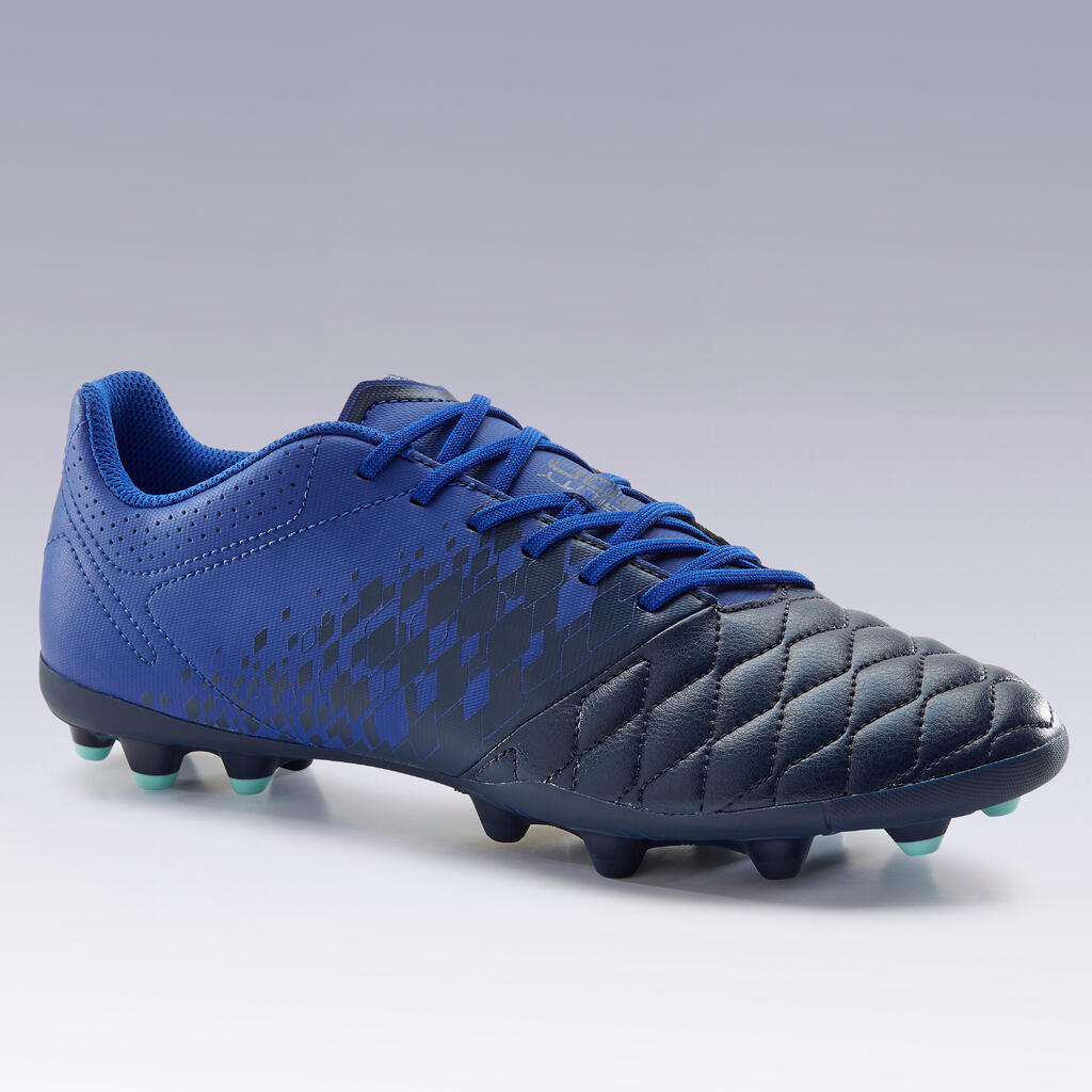 Adult Mixed Ground Football Boots Agility 500 - Dark Blue