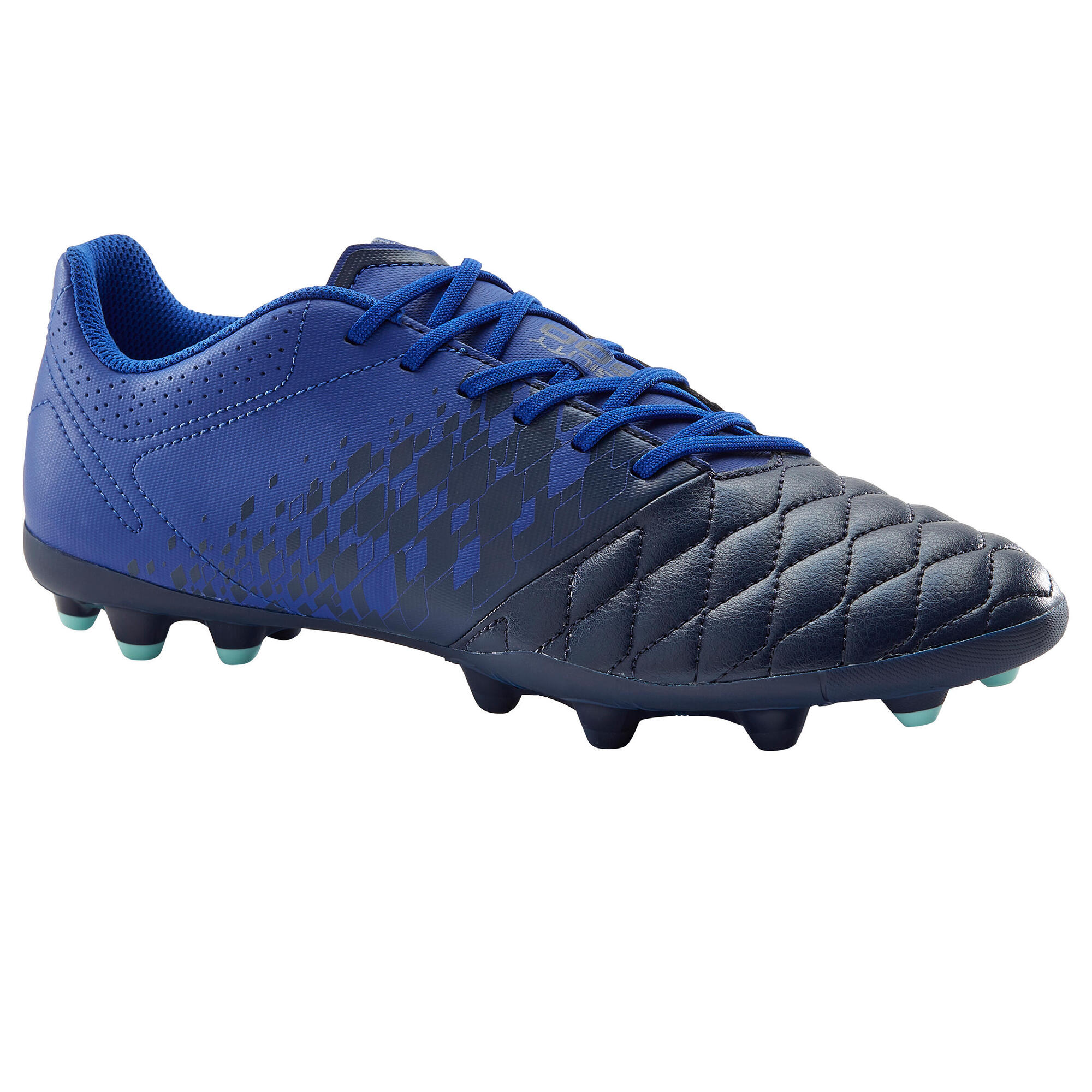 Chaussure de football adulte terrains secs Agility 500 MG bleu foncé Kipsta by Decathlon
