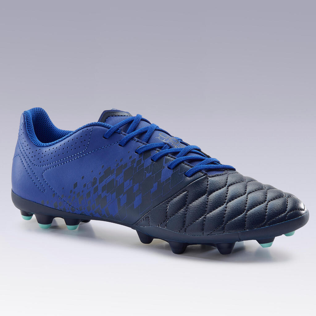 Adult Mixed Ground Football Boots Agility 500 - Dark Blue