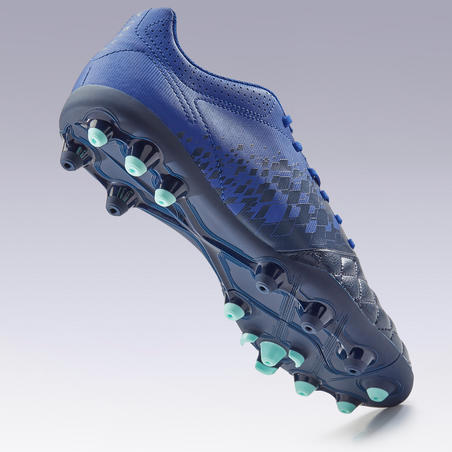 Adult Mixed Ground Football Boots Agility 500 - Dark Blue