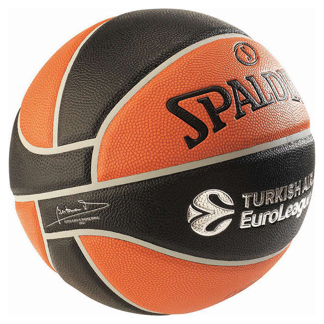 Basketbol Topu 7 Numara TF1000 EUROLEAGUE SPALDING Decathlon