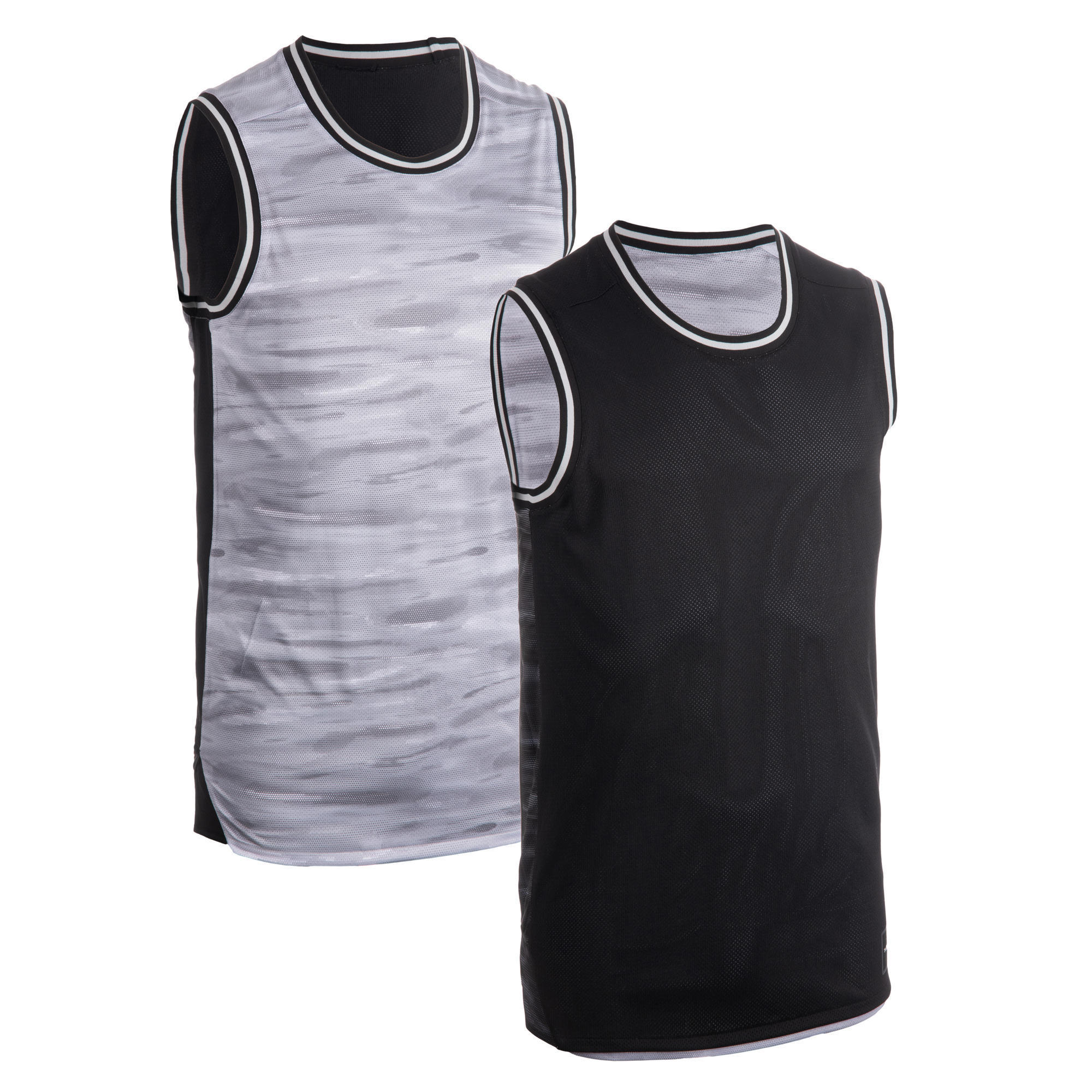 grey and red basketball jersey