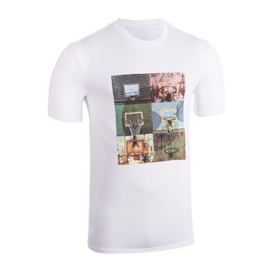 T-SHIRT / MAILLOT DE BASKETBALL HOMME TS500 BLANC 6 PHOTOS