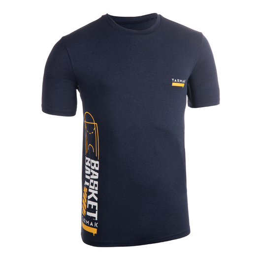 T-SHIRT / MAILLOT DE BASKETBALL HOMME TS500 BLEU/BLEU  STREET