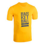 Tarmak Basketbalshirt TS500 geel/blauw Street (heren)