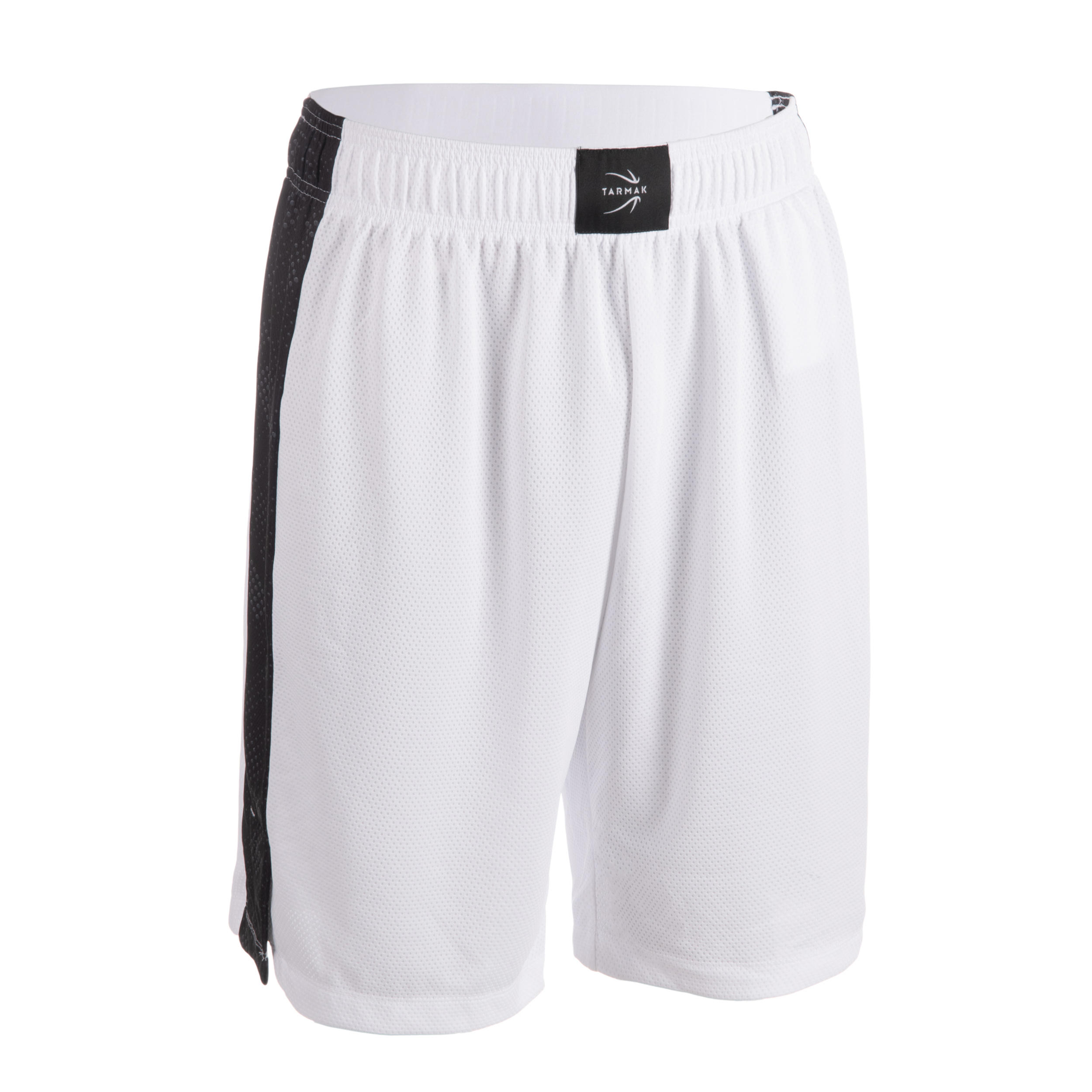 TARMAK Men's/Women's Basketball Shorts SH500 - White/Black
