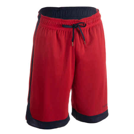 Men's Reversible Basketball Shorts - Navy/Garnet Red