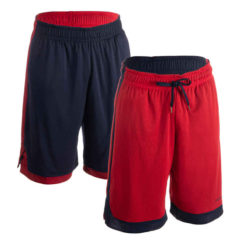 Basketballshorts wendbar SH500R Herren marineblau/rot Basketballshorts wendbar SH500R Herren marineblau/rot