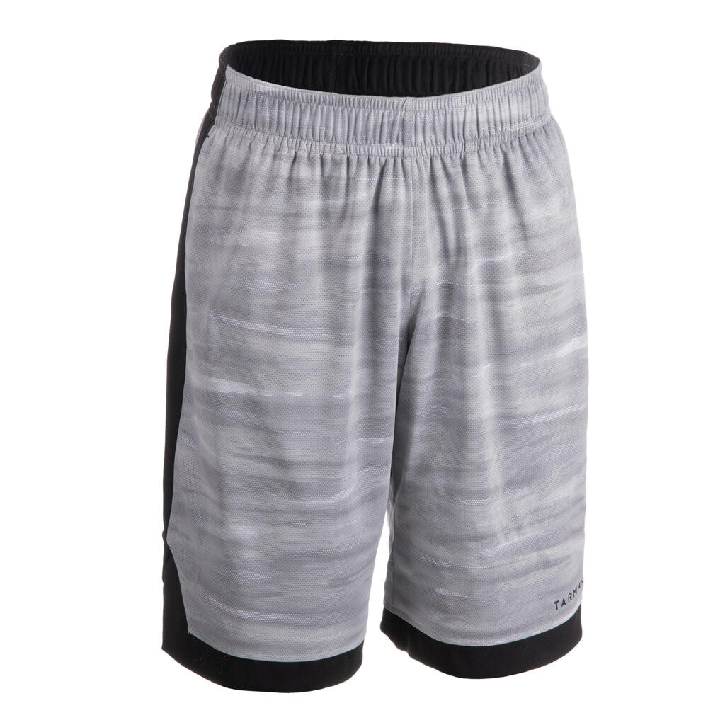 Basketballshorts Wendbar SH500R Herren blau/grau