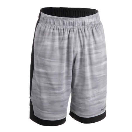 Men's Reversible Basketball Shorts - Grey/Black