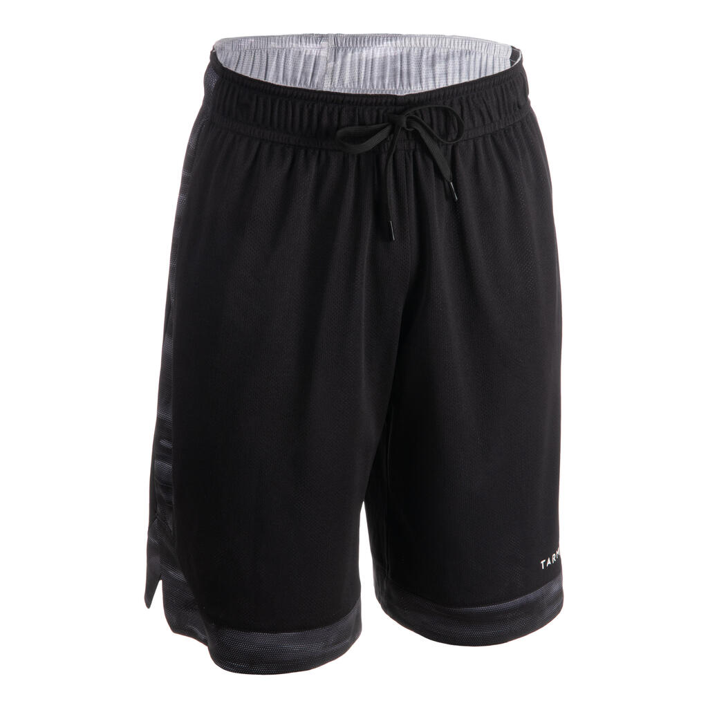 Basketballshorts Wendbar SH500R Herren blau/grau