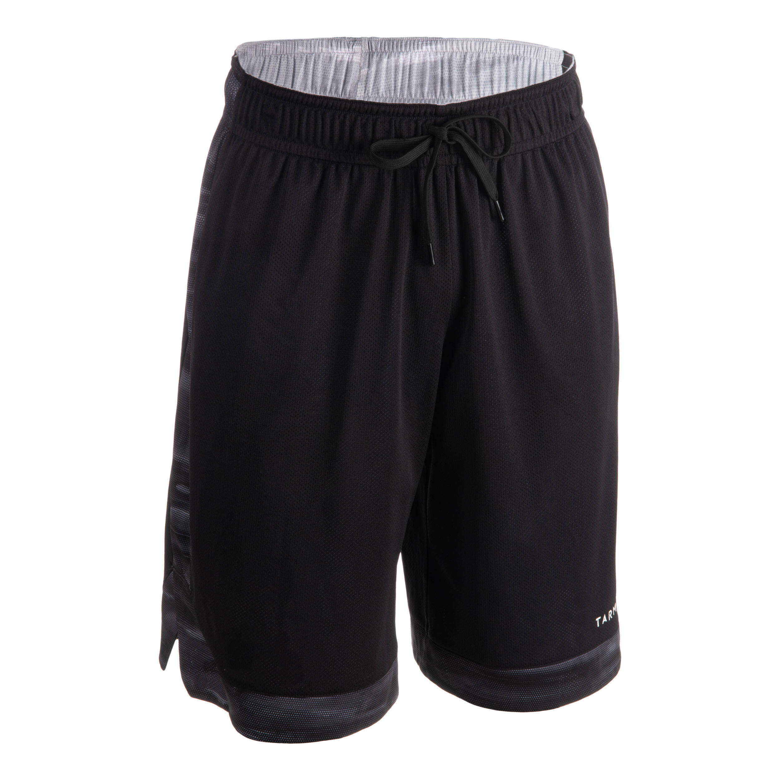 Men's Reversible Basketball Shorts - Grey/Black -  3