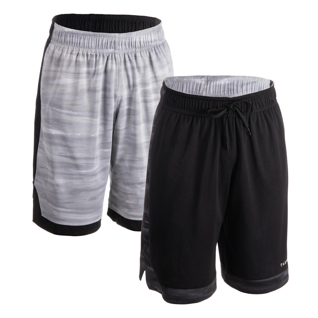 Men's Reversible Basketball Shorts - White/Navy