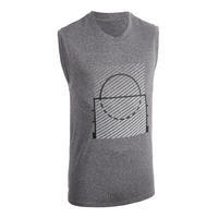 Men's Sleeveless Basketball T-Shirt / Jersey TS500 - Grey/Racket