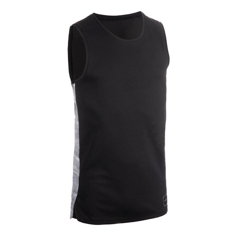 Men's Sleeveless Basketball Jersey T500 - Black