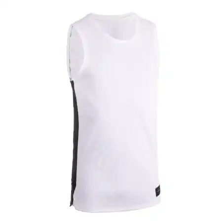 Men's Sleeveless Basketball Jersey T500 - White