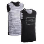 Tarmak Basketbalshirt reversable marineblauw/wit (heren)