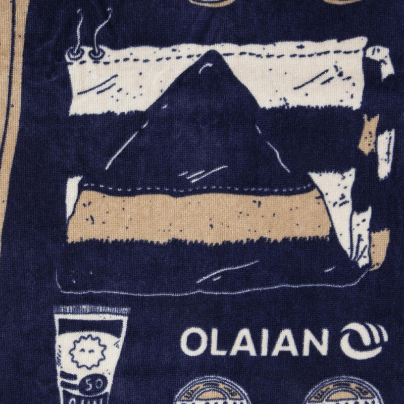 Plaj Havlusu - 145 × 85 cm - Mavi - Icon