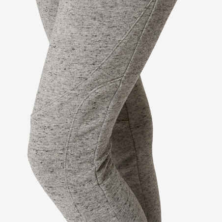 Women's Slim-Fit Fitness Jogging Bottoms 520 - Grey