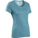 Nyamba Dames T-shirt 500 voor gym en pilates regular fit