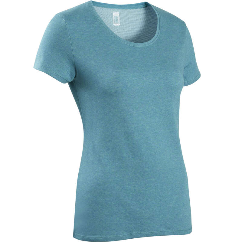 WOMAN T SHIRT LEGGING SHORT Clothing - Women's Gym T-Shirt 500 DOMYOS - Tops