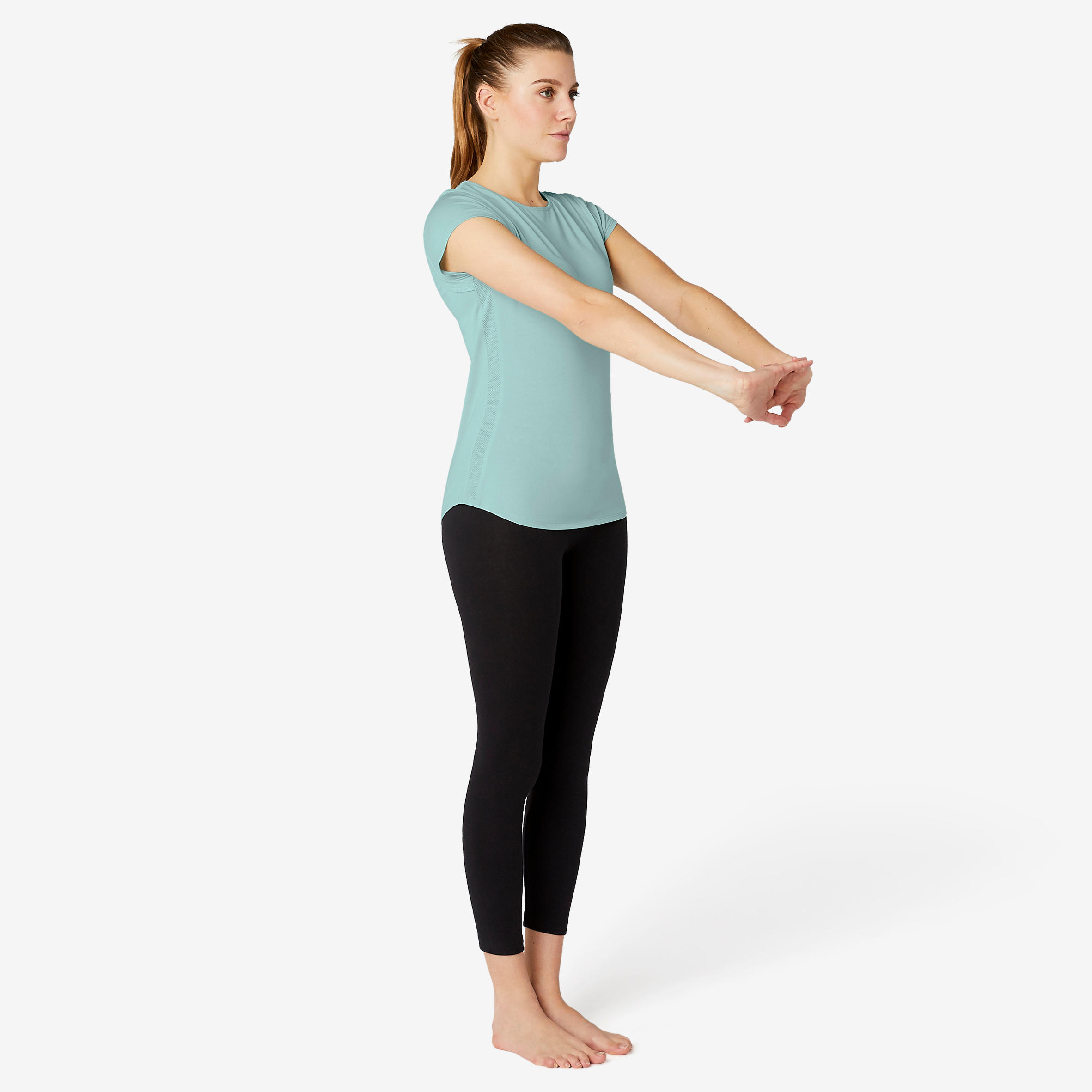 Gentle Gym T-Shirt 520 - Green - Decathlon