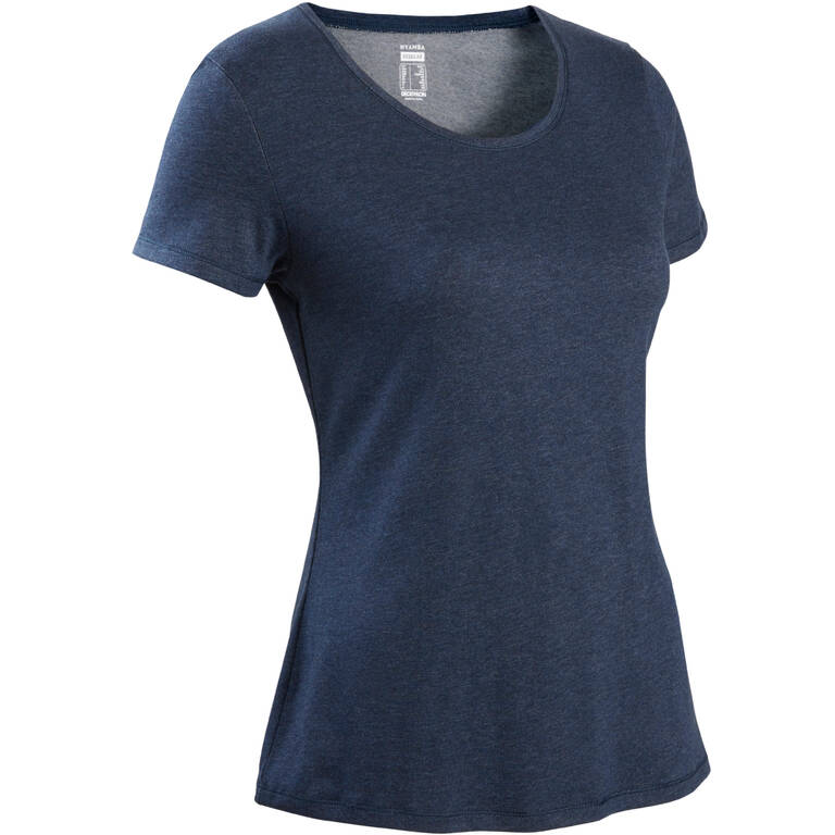 Women's Regular-Fit Fitness T-Shirt 500 - Blue