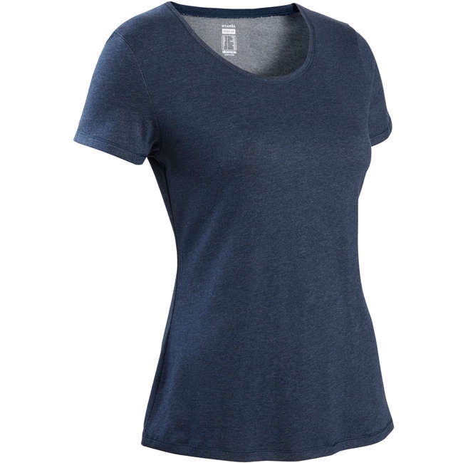 NYAMBA Women's Regular-Fit T-Shirt 500 - Blue | Decathlon