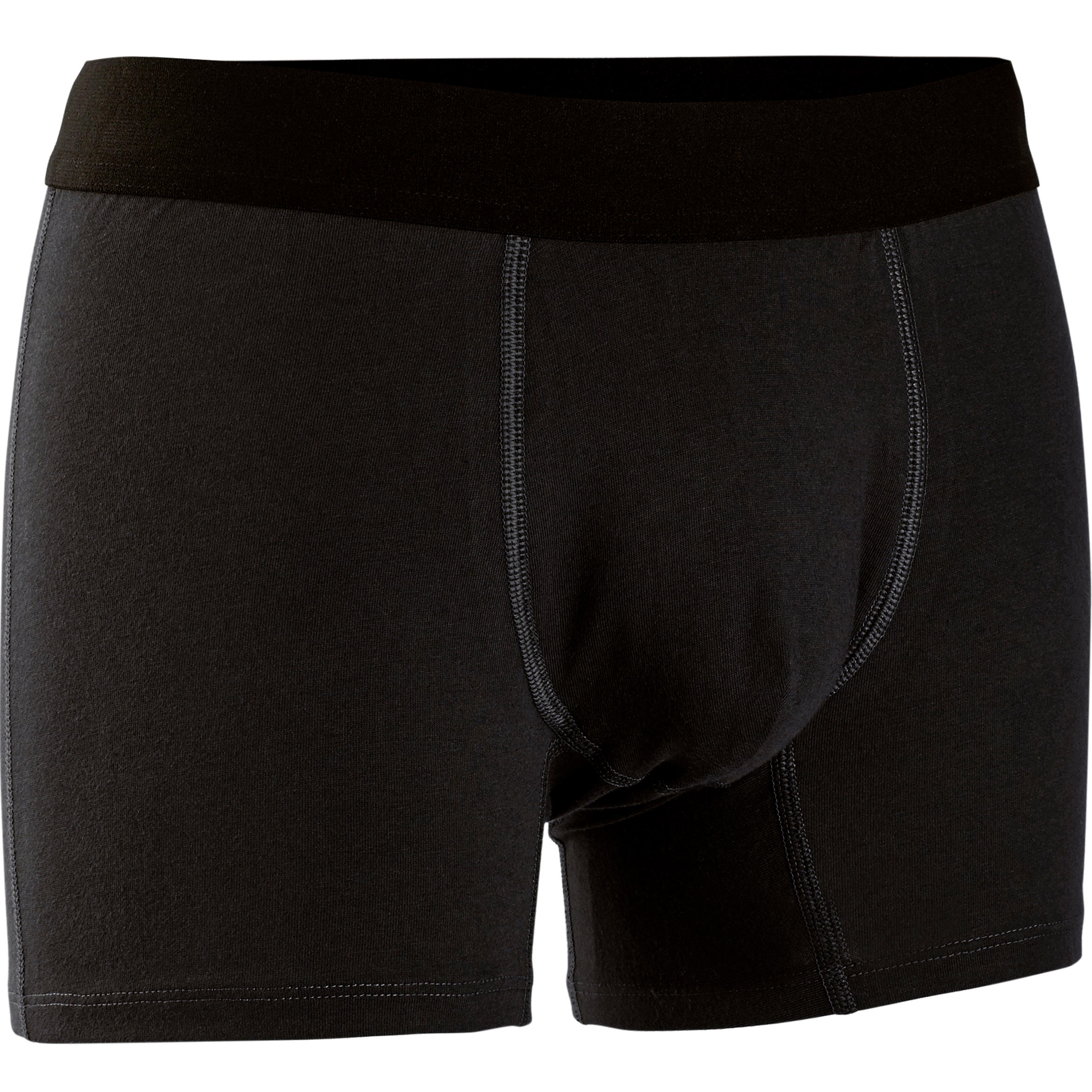 black cotton boxer shorts