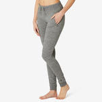 Pantalon Jogging SIim Fitness Femme - 520 gris