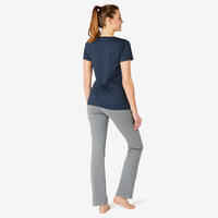 Women's Regular-Fit Fitness T-Shirt 500 - Blue