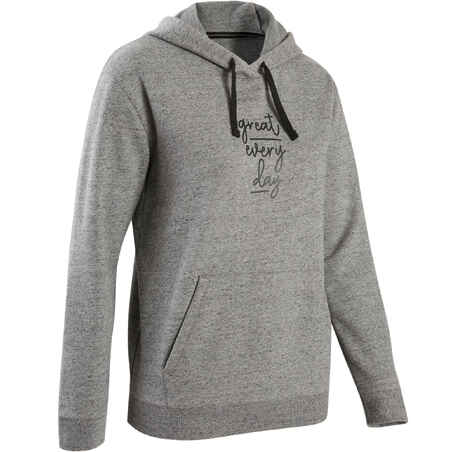 Women's Fitness Hoodie 500 - Grey